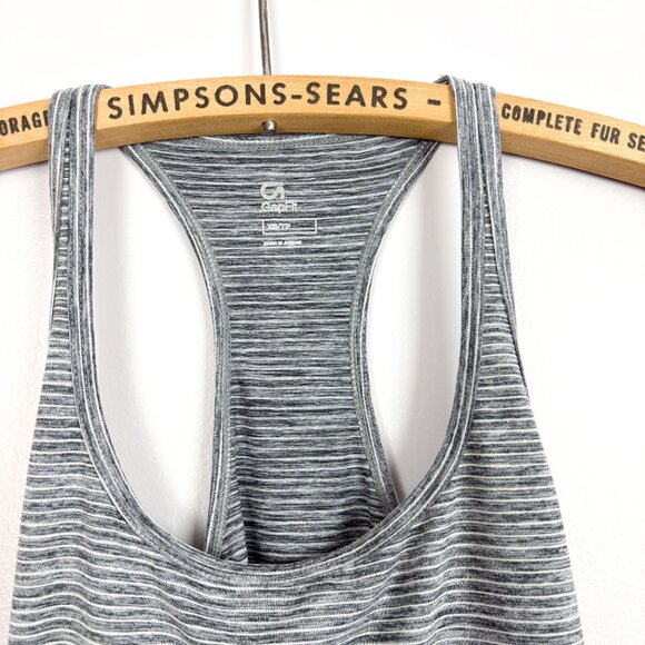GAP Fit Womens Athletic Yoga Tank Top Heather Grey XS - Picture 2 of 5